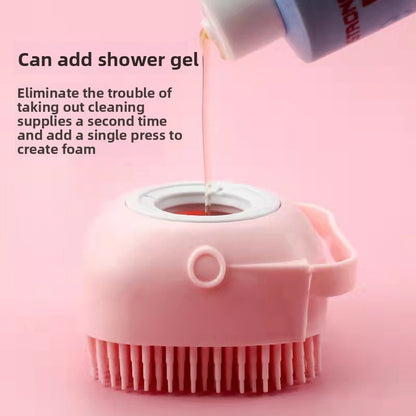 Silicone Pet Bath Massage Brush