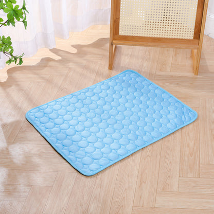 Pet Ice Silk Cooling Mat Summer Cooling Pad Dog Scratch-Resistant Cooling Mat