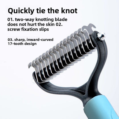 Dog Deshedding and Detangling Brush