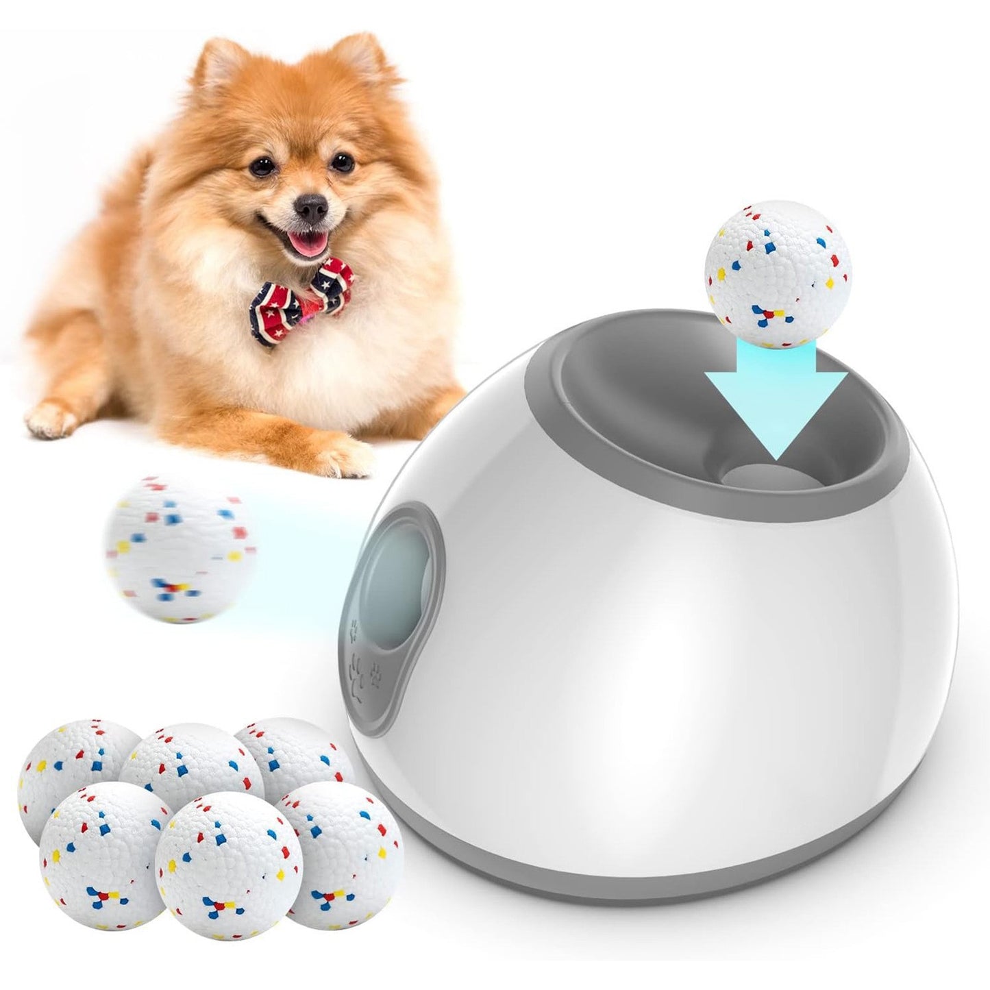 Automatic Pet Ball Launcher with Adjustable Distance