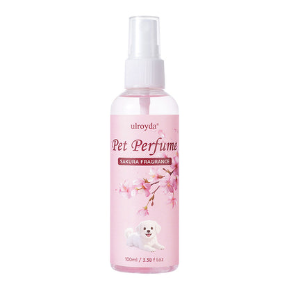 Pet Perfume Wholesale, Dog-Specific Deodorant, Long-Lasting Cherry Blossom Spray Deodorant, Shower Gel, Exclusively for Cross-Border Sales